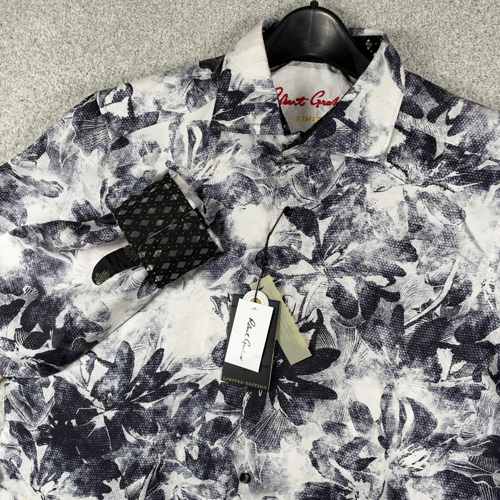 NEW Robert Graham THE BARBINO LIMITED EDITION SILK SHIRT Medium